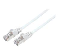 Intellinet Network Patch Cable, Cat7 Cable/Cat6A Plugs, 3m, White, Copper, S/FTP, LSOH / LSZH, PVC, RJ45, Gold Plated Contacts, Snagless, Booted, Lifetime Warranty, Polybag - Câble réseau - RJ-45...