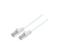 Intellinet Network Patch Cable, Cat7 Cable/Cat6A Plugs, 3m, White, Copper, S/FTP, LSOH / LSZH, PVC, RJ45, Gold Plated Contacts, Snagless, Booted, Lifetime Warranty, Polybag - Câble réseau - RJ-45...