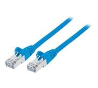 Intellinet Network Patch Cable, Cat7 Cable/Cat6A Plugs, 5m, Blue, Copper, S/FTP, LSOH / LSZH, PVC, RJ45, Gold Plated Contacts, Snagless, Booted, Lifetime Warranty, Polybag - Câble réseau - RJ-45...