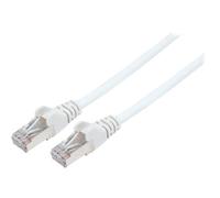 Intellinet Network Patch Cable, Cat7 Cable/Cat6A Plugs, 7.5m, White, Copper, S/FTP, LSOH / LSZH, PVC, RJ45, Gold Plated Contacts, Snagless, Booted, Lifetime Warranty, Polybag - Câble réseau -...