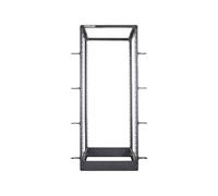 Intellinet Network Rack, Open Frame (4-Post), 26U, Usable Width 465mm, Black, Flatpack, Max 360kg, 19", Three Year Warranty - Rack cadre ouvert - 4 montants - noir, RAL 9005 - 26U - 19