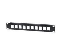 Intellinet Panneau de brassage vide 10" (25.4 cm), 1U, dix ports, noir - Panneau vide - montable sur rack - noir, RAL 9005 - 1U - 10" - 10 ports