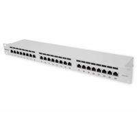 Intellinet Patch Panel, Cat6a, FTP, 24-Port, 1U, Shielded, 90° Top-Entry Punch D