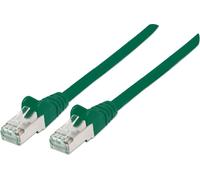 INTELLINET Patchkabel RJ45 S/FTP Cat6 Kupfer LSOH 0,5m grün