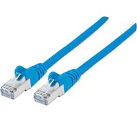 INTELLINET Patchkabel RJ45 S/FTP Cat6 Kupfer LSOH 5,0m blau