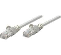 INTELLINET Patchkabel RJ45 U/UTP Cat6 0.50m Hebelschutz grau