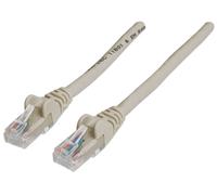 INTELLINET Patchkabel RJ45 U/UTP Cat6 20m Hebelschutz grau