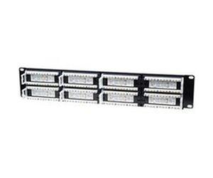 Intellinet Platine de brassage CAT5e, 48 ports, UTP, 2U - Tableau de connexions - CAT 5e - UTP - RJ-45 - noir - 2U - 19" Noir G
