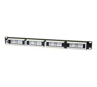 Intellinet Platine de brassage CAT6, 24 ports, UTP, 1U - Tableau de connexions - CAT 6 - UTP - RJ-45 X 24 - noir - 1U - 19