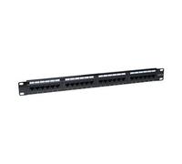 Intellinet Platine de brassage CAT6, 24 ports, UTP, 1U - Tableau de connexions - CAT 6 - UTP - RJ-45 X 24 - noir - 1U - 19"