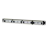 Intellinet Platine de brassage CAT6, 24 ports, UTP, 1U - Tableau de connexions - CAT 6 - UTP - RJ-45 X 24 - noir - 1U - 19