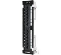 Intellinet Platine de brassage murale CAT6, 12 ports, UTP, 10" - Tableau de connexions - montable sur mur - CAT 6 - UTP - RJ-45 X 12 - noir G