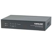 Hub USB Ic intracom Intellinet PoE-Powered 5-Port Gigabit Switch with PoE Passthrough - commutateur - 5 ports