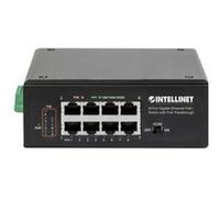Intellinet PoE-Powered 8-Port Gigabit Ethernet PoE+ Industrial Switch with PoE Passthrough - Commutateur - non géré - 8 x 10/100/1000 (PoE+) - Montage sur rail DIN - PoE Passthrough / PoE+ (120 W) - A
