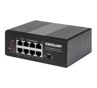 Intellinet PoE-Powered 8-Port Gigabit Ethernet PoE+ Industrial Switch with PoE Passthrough - Commutateur - non géré - 8 x 10/100/1000 (PoE+) -