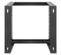 Intellinet - Rack cadre ouvert - cadre pivotant à charnières frontales - 2 montants - montable sur mur - noir, RAL 9004 - 9U - 19