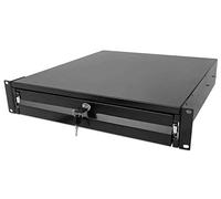 Intellinet Tiroir Rack 19" 2U – Acier noir, Profondeur 483 mm, Charge max 35 kg, Verrouillage & kit