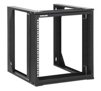 Intellinet - Schrank Offener Rahmen - Schwenkrahmen Mit Frontscharnier - 2 Pfosten - Geeignet F?r Wandmontage - Schwarz, Ral 9004 - 9u - 48,3 Cm (19"