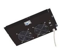 Intellinet - Tiroir pour ventilateur en rack - avec 2 ventilateurs de refroidissement, thermostat - CA 230 V - noir, RAL 9005 - 19" G