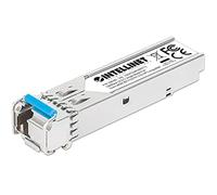 Intellinet Transceiver Gigabit Fibra Ottica LC WDM Bidirezionale SFP Grigio Silver