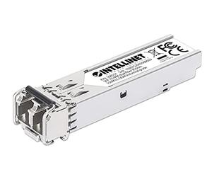 Intellinet Transceiver Industriale Gigabit Fibra Ottica LC Duplex SFP Grigio Silver