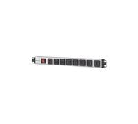 Intellinet Unité de Distribution d'Alimentation USB-A à 16 Ports en Rack (CEE 7/7), Avec interrupteur de protection contre les surcharges, 2,1 A max.