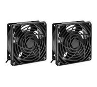 Intellinet - Ventilateur de toit à crémaillère - pour armoire réseau (distributeur mural) - armoire murale montable - noir - 19" (pack de 2) Noir