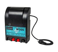 Intellishock M300 Électrificateur de clôture électrique 230V puissante 4,4 J, idéale pour les filets à moutons de 10x 50m, affichage de la tension à 6 niveaux, pour une longueur de clôture de 20km
