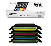 IntelliTone Cartouche pour CLP 620, 670 CLX 6220, 6250, remplace Samsung 2X CLT-K5082L, 1 cartouche CLT-C5082L, 1 CLT-Y5082L, 1 cartouche CLT-M5082L dans un pack d'origine EUROTONE (norme ISO 19798