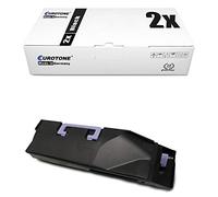 IntelliTone Lot de 2 cartouches pour Mita TASKalfa 400 CI, 500 CI, 552 CI - Remplace Kyocera TK-855 BK - Noir - Norme ISO 19798