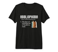 Intello Abibliophobie Peur De Manquer De Livres À Lire T-Shirt Haut de Gamme
