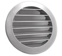 Intelmann Grille en aluminium Ø 100 mm, grise