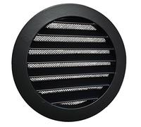 Intelmann Grille en aluminium Ø 150 mm, noir