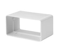 Intelmann Raccord à canal plat en plastique 110 x 55 mm