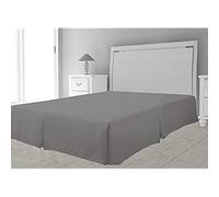 Intemporel Cache sommier Microfibre, Polyester, Gris, 180x200 cm
