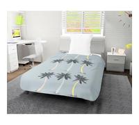 Intemporel Couette imprimée 140x200 cm Palmier Bleu