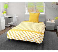 Intemporel Couette imprimée 140x200 cm Pois Jaune
