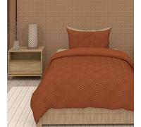 Intemporel Parure Housse de Couette 3D Microfibre 140x200 cm Gaia Terra, par Soleil d'Ocre