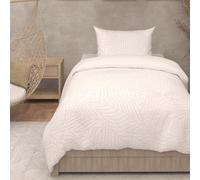 Intemporel Parure Housse de Couette 3D Microfibre 140x200 cm Maya Blanc, par Soleil d'Ocre