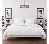 Intemporel Parure Housse de Couette en Microfibre lavée 240x220 cm Boheme Blanc, par Soleil d'Ocre