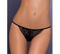 Obsessive – String Intensa en dentelle à lanières – noir