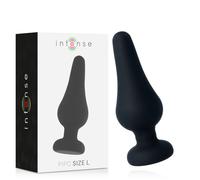 Intense - Analplug Pipo L Schwarzes Silikon 13 cm