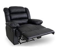 INTENSE DECO Fauteuil Relax Norton Noir