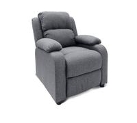 INTENSE DECO Fauteuil Relax Riga Tissu Gris