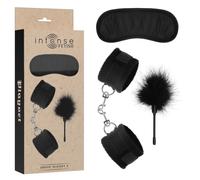 INTENSE - FETISH PLAYSET ÉROTIQUE 2 AVEC MENOTTES, MASQUE AVEUGLE ET TICKLER