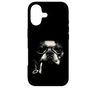 Intense Goatee Man Lunettes à Fumer Stipple Art Coque pour iPhone 17