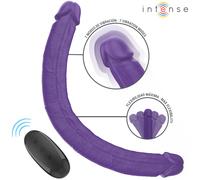 Intense - gunter dildo double vibrateur 40 cm violet télécommande