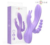 Intense - Miko Dreifachvibrator Rabbit & Stimulator & Anal 7 Vibrationen Lila