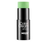 Intense Neon UV ColorCream Face & Body Paint Stick by Moon Glow - Maquillage professionnel pour le visage et le corps pour adultes et enfants - 21g - Vert intense