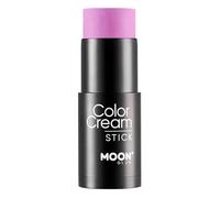 Intense Neon UV ColorCream Face & Body Paint Stick by Moon Glow - Maquillage professionnel pour le visage et le corps pour adultes et enfants - 21g - Violet intense
